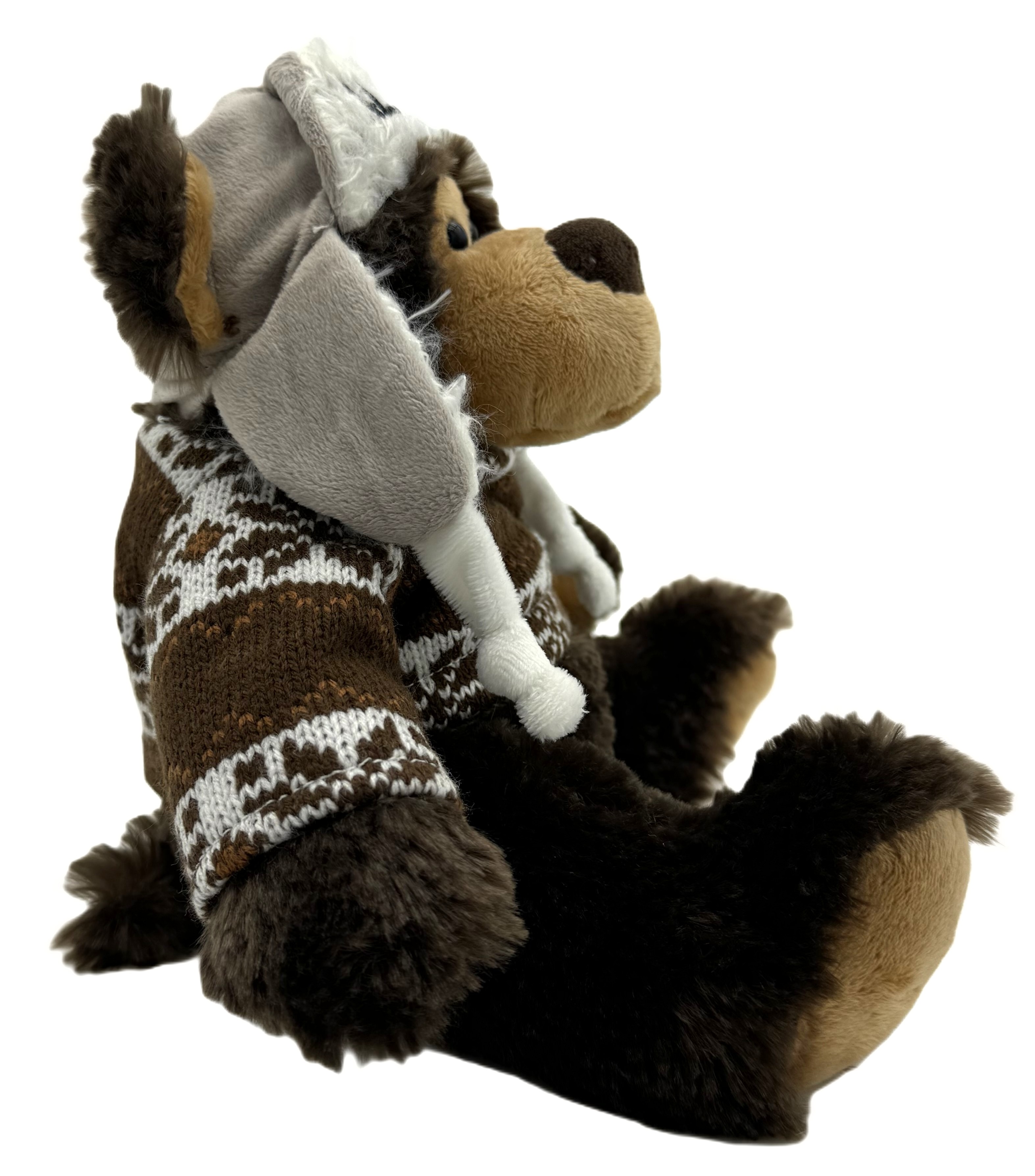 Alaskagift Grizzly Bear With Sweater 9 Inch