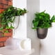 thumbnail image 2 of Billuyoard Maceta de pared de esquina, cesta de plástico colgante de autorriego, maceta de gran tamaño con ganchos para decoración de Jardín y Patio Negro, 2 of 5