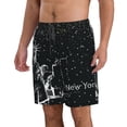thumbnail image 2 of Balery New York City1 Traje de Baño Estilo Hawaiano para Hombre, Shorts de Secado Rápido con Bolsillos-3X-Large, 2 of 6