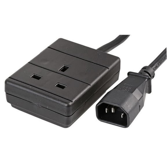 PRO POWER - IEC C14 Plug to 13A UK Socket Power Lead, 2m