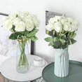 thumbnail image 3 of 12pcs Artificial Silk Flowers Realistic Roses Bouquet Long Stem For Home Wedding Decoration Party (white), 3 of 4
