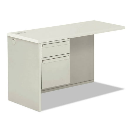 UPC: 0089191527121 | HON 38000 Series Return Pedestal Box/File 26.38wx50.38dx31.38h Left Silver/Lt GY 38216LB9Q