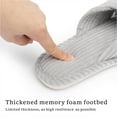 thumbnail image 2 of TRANSLINK Open Toe Slippers for Women Trendy Open Toe Slides with Memory Foam Comfy Gift for Mothers Day, 2 of 6