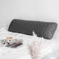thumbnail image 3 of The White Willow Short Body Pillow Memory Foam Sleeping Soft Bed, Hug Pillow Insert for Sleeping & Side Sleeper (10W x 30L Inch) with Grey Zipper Cover Made from German Technology, 3 of 8