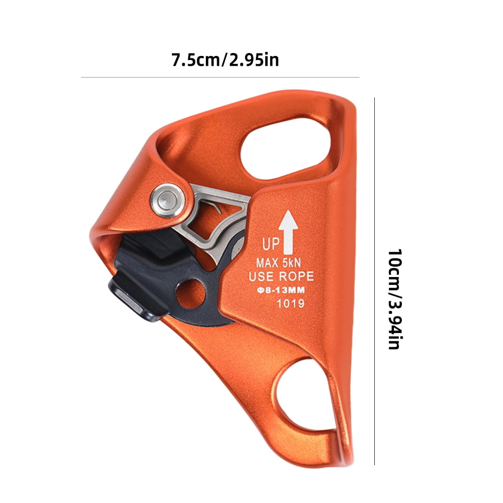 Miiottaa Rock Climbing Chest Ascender Rope Climbers with Carabiner Mountaineering Tree Arborist Climbing Rappelling Equipment