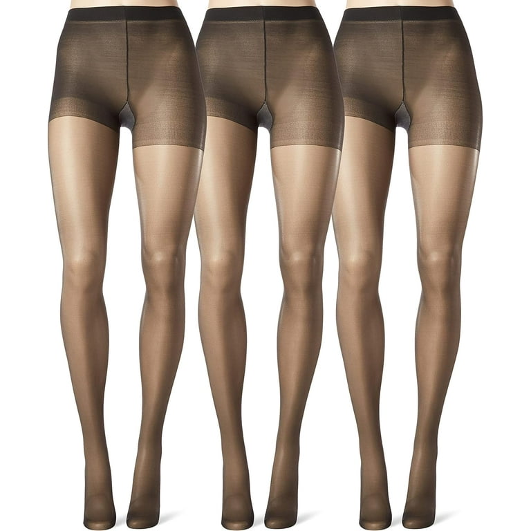L'eggs Women's Sheer Energy Medium Support Control Top Pantyhose, 3 Pack 
