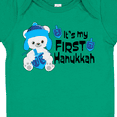 thumbnail image 4 of Inktastic It's My 1st Hanukkah Cute Bear with Dreidel Boys or Girls Baby Bodysuit, 4 of 5