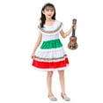 thumbnail image 4 of UACY Mexican Dress for Girls Hallo-ween Clothes Mexican Girls White Dress for Children's Hallo-ween Holiday Party Stage Performance(White,7-9 Years), 4 of 9