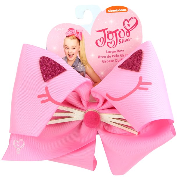 JoJo Siwa JoJo Siwa Hair Bow, Pink Cat Critter
