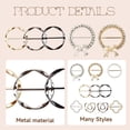 thumbnail image 3 of HNZHSL 10 Piezas Clip para Bufanda Mujer, Hebillas Decorativas de Aleación, Variadas con Diamantes y Perlas Falsas, Clip para Bufandas, Camisas, Chales, Accesorios de Moda para Bodas, Fiestas, 3 of 7
