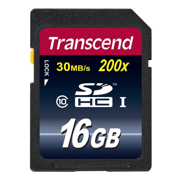 Tarjeta de memoria Transcend SDHC de 16 GB, clase 10, hasta 30 MB/s