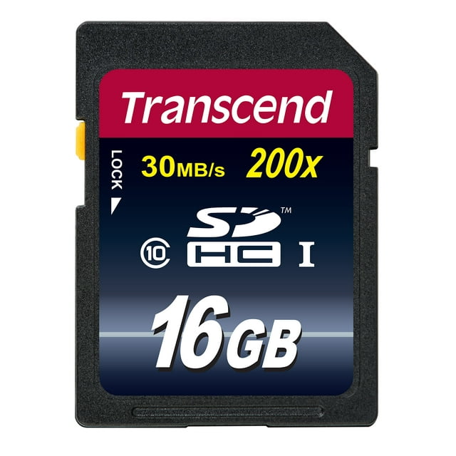 Tarjeta de memoria Transcend SDHC de 16 GB, clase 10, hasta 30 MB/s