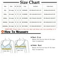 thumbnail image 2 of Womens Plus Size Front Closure Bras 2X-7X Wireless Push Up Comfortable Large Bust Underwear Ladies Solid Full-Coverage Support Bralettes, 2 of 7