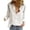 514_White, variant on KALE V Neck Long Sleeve Shirts for Women Roll Up Down Blouses Tops Business Casual Tops Dark Green