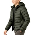 thumbnail image 6 of Trikvn Teen Boys Winter Puffer Jacket with Hood Water-Resistant Lightweight Packable Quilted Coat Full-Zip Warm Outerwear School Travel and Outdoor Play, 6 of 6