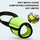 thumbnail image 3 of Bozal para perros, bozal de malla suave para perros pequeños, medianos y grandes, bozal para cachorros para morder, masticar y acicalar (verde fluorescente), 3 of 7
