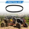 thumbnail image 2 of Correa de Transmisión Unique Bargains para Scooter ATV Quad Moped GY6 de 4 Tiempos 49cc 50cc QMB139, Caucho Fibra Negra Resistente al Desgaste, 2 of 7