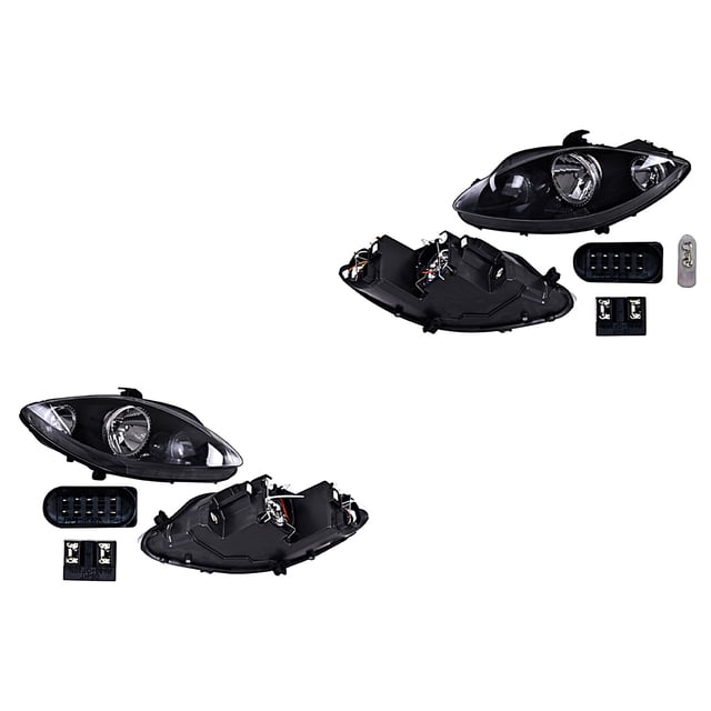 Par de Faros Altea 2006 A 2012 Seat Eléctrico P/Halog DEPO .