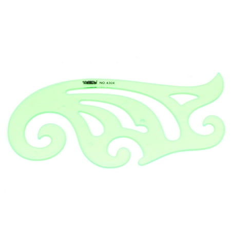 Unique Bargains 19.5cm Long Green Drafting Drawing Tool Plastic French Curve Ruler