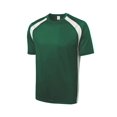 thumbnail image 1 of Gravity Threads Mens Colorblock Moisture Wicking Shirt - Forest Green/White - Large, 1 of 1