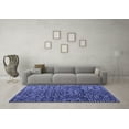 thumbnail image 3 of Ahgly Company Indoor Rectangle Abstract Blue Modern Area Rugs, 8' x 12', 3 of 4