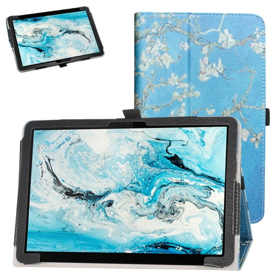 Labanema 10.1" Lenovo IdeaPad Duet Chromebook CT-X636F Case, PU Leather Folio Stand Protective Case, Cover for 10.1" Lenovo IdeaPad Duet Chromebook CT-X636F (Apricot Flower)