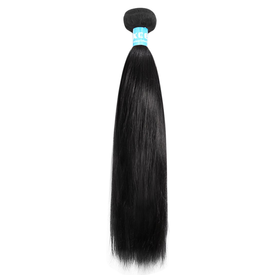 9a Brazilian Straight Virgin Human Hair Extension Natural Black 18