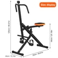thumbnail image 2 of Aqyh Full Body Combo Squat Machine w/LCD Display, Easy Setup Ab Workout Exercise Equipment for Home Gym, Whole Body Cardio, 300 lbs, 2 of 9