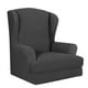 thumbnail image 1 of Funda antideslizante para silla de ala 2pcs Silla Asiento Microfibra Ala Reclinable Protector Cubierta Negro Negro Magideal Funda antideslizante para silla de ala, 1 of 7