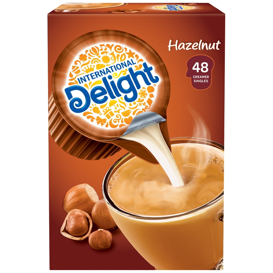 International Delight Hazelnut Coffee Creamer Singles, 48 Count