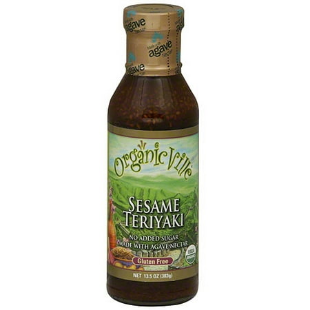 Organicville Sesame Teriyaki Sauce, 13.5 oz (Pack of