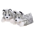 thumbnail image 2 of Onmygogo Indoor Fuzzy Winter Animal Dog Puppy Plush Slippers for Women and Men(Size 7-8.5, ligty grey husky), 2 of 4