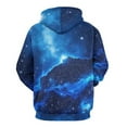 thumbnail image 3 of Galaxy Nebula Space Art Men's Women Vintage 3D Hooded Sweatshirt - All-Season Loose Fit Streetwear, 3 of 6
