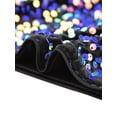 thumbnail image 5 of DARING DIVA Women's Velvet Spaghetti Strap Glitter Sequin Cami Top L Black Purple, 5 of 6