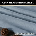 thumbnail image 2 of H.VERSAILTEX Linen Blended Curtains Grommet Semi-Sheer Curtains Light Filtering Panel Drapes for Bedroom, 2 Panels, 52" x 96", Stone Blue, 2 of 7