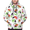 thumbnail image 4 of Hoodies for Men - Tomato Eggplant Cucumber Long Sleeve Comfrt Men'S Fashion Hoodies & Sweatshirts, Sweatshirts for Men Hoodies Pullover Clothing Clothes with Pouch, 4 of 7