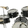 thumbnail image 2 of 8x Realistic Mini Drum Set Music Instrument Accessories for Dollhouse Black, 2 of 6