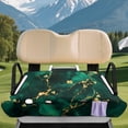 thumbnail image 2 of Bulopur Green Marble Golf Cart Seat Covers for 2-Person Seats Universal Golf Cart Seat Blanket Compatible with EZGO, Yamaha, Club Car, 2 of 8