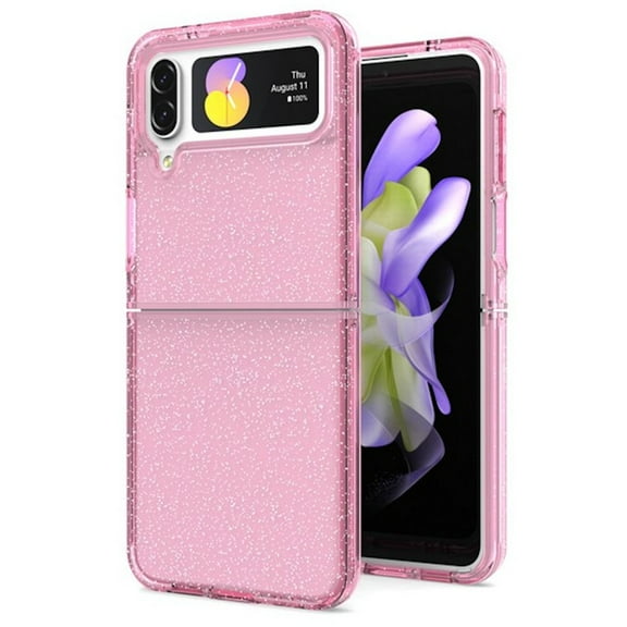 Full Glitter Hybrid Protective Case for Samsung Galaxy Z Flip 4 - Pink