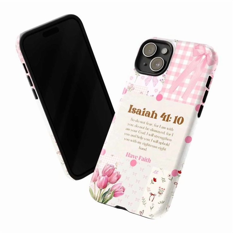 Isaiah 41:10 Bible Verse Phone Case, Inspirational Christian Faith Quote with Pink Floral Design for iPhone 16 15 14 13 12 11 Pro Max Mini - Walmart.com Isaiah 41:10 Bible Verse Phone Case, Inspirational Christian Faith Quote with Pink Floral Design for iPhone 16 15 14 13 12 11 Pro Max Mini - Walmart.com