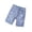 Sky Blue, variant on YunPes Girls Ripped Jean Shorts with Pockets Casual High Waisted Straight Leg Denim Jorts Kids Button Zipper Slim Fit Denim Shorts
