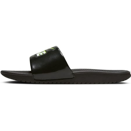 

Nike Kawa Slide Little Kid/Big Kid Black/White/Volt 12 Little Kid M