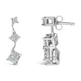 thumbnail image 3 of 14K White Gold 1ct. TDW Princess-cut Diamond Earrings (G-H,VS1-VS2), 3 of 6