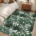 thumbnail image 4 of Green Palm Leaves Area Rug 4x6 FT, Non Slip Kids Room Carpet, Summer Tropical Leaf Vintage Washable Soft Floor Carpet Non-Shedding Throw Rug for Dorm Kitchen Study Room Home Office Bedside, 4 of 9