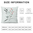 thumbnail image 5 of Leisuo  Decorative Square Throw Pillow Cover Black Ink Painting Flower Brush Colorful Bush Orchid Beautiful On Nature Calligraphy Artwork Asia Cushion Case for Sofa Bedroom Car, 5 of 5