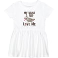 thumbnail image 3 of Inktastic Nana and Pop Love Me Sloth Girls Baby Dress, 3 of 5