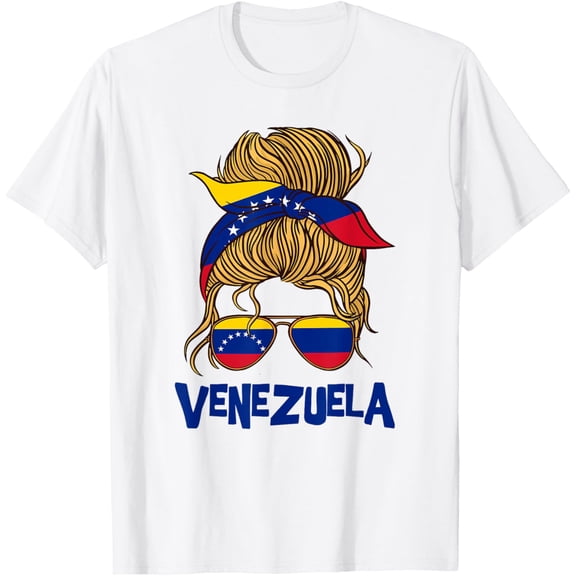 t-shirt Venezuela For Girl Venezuelan Flag for Women Venezolana T-Shirt mens, woman, white,funny,journey,Crew Neck, Short Sleeve,custom clothing patterns.gift