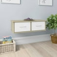thumbnail image 3 of vidaXL Wall-mounted Drawer Shelf Engineered Wood Floating Cabinet Multi Colors, 3 of 17