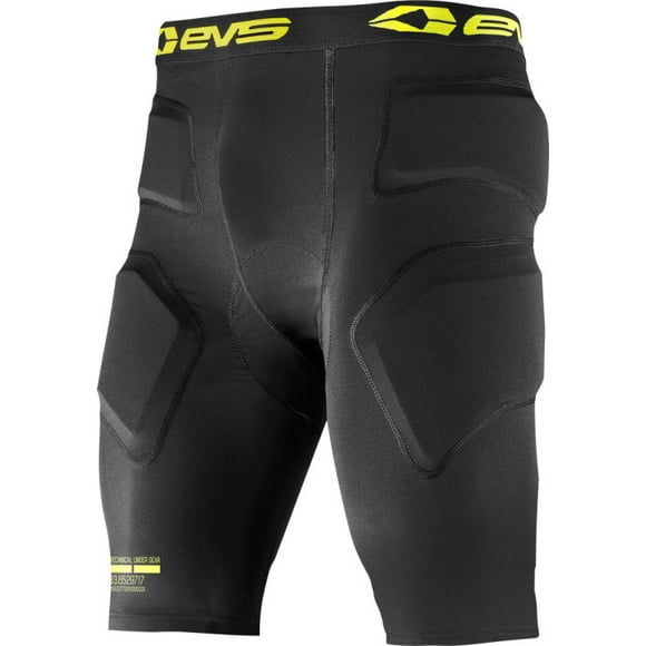 EVS Men's Tug Bottom - Impact Short (Black, X-Large) Black | Yellow
