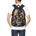 thumbnail image 4 of Easygdp Fiery Skull Trio Mochila de Gran Capacidad Minimalista Ideal para Escuela, Viajes y Uso Diario, 4 of 6